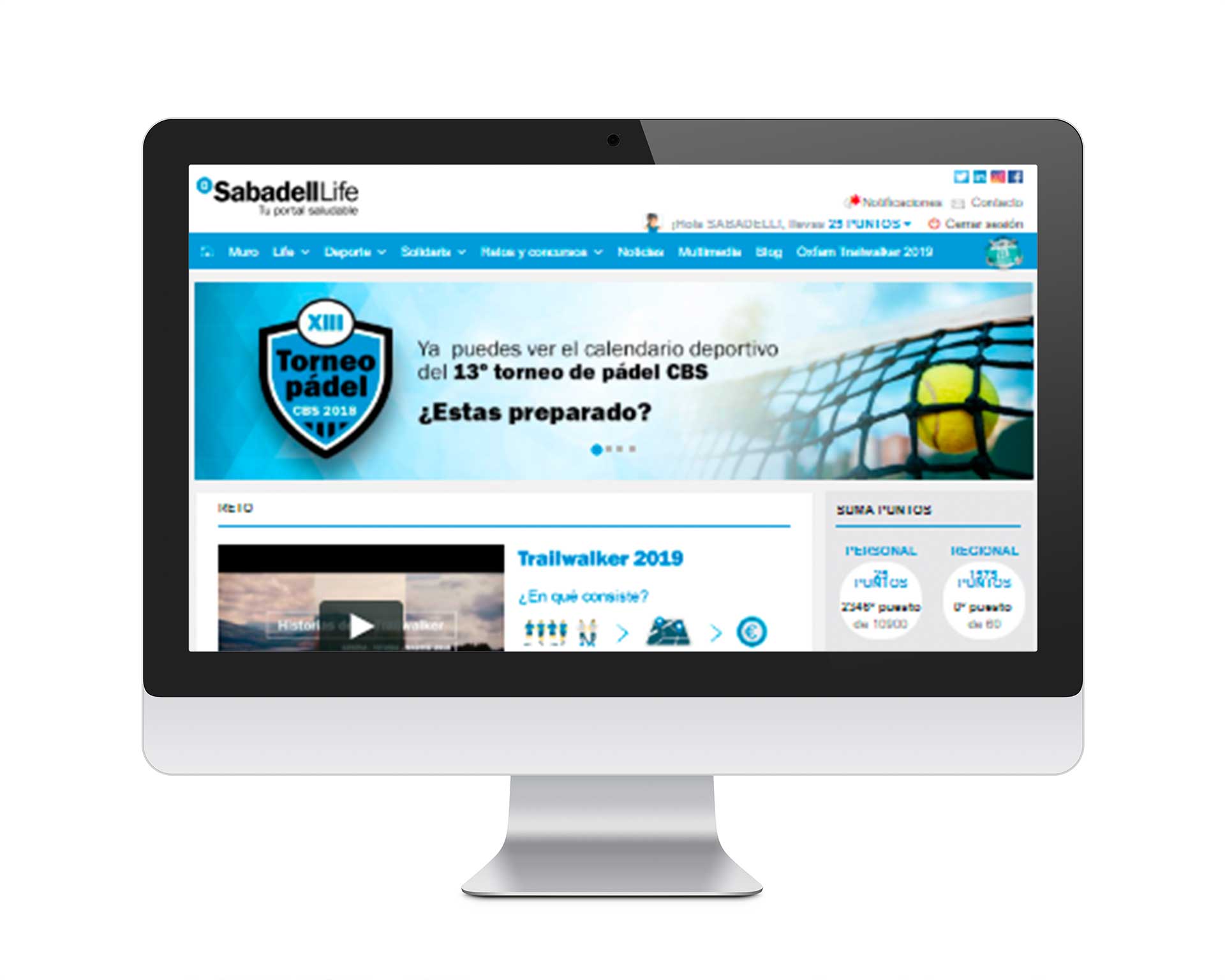 Proyecto Red Social Sabadell para Inspiring Benefits, versión móvil Ivory: Proyecto Red Social Sabadell para Inspiring Benefits, versión móvil